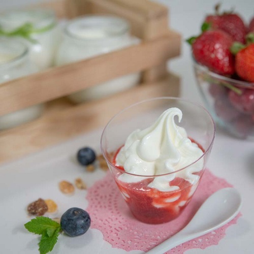 Točen sladoled izdelan iz jogurta