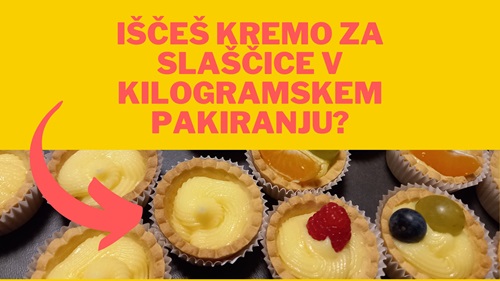 Krema za slaščice v kilogramskem pakiranju