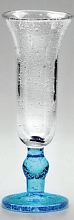Steklen kozarec, moder pecelj 140ml ART.410/A